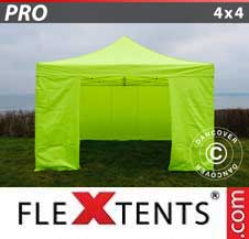 Pikateltta FleXtents Pro 4x4m Neonkeltainen/vihreä, sis. 4 sivuseinää