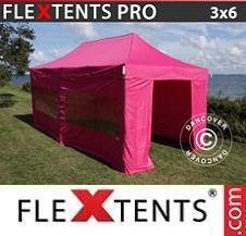 Pikateltta FleXtents Pro 3x6m Vaaleanpunainen, sis. 6 sivuseinää