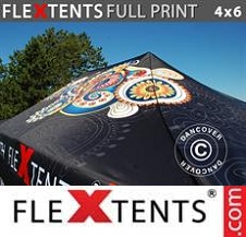 Pikateltta Flextents PRO täydellä digitaaliprintillä 4x6m