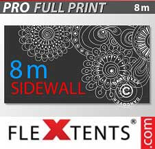 Pikateltta Flextents PRO täydellä digitaaliprintillä 8m