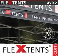 Pikateltta Flextents PRO täydellä digitaaliprintillä 4x0,2m