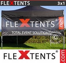 Pikateltta Flextents PRO täydellä digitaaliprintillä 3x0,5m