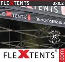 Pikateltta Flextents PRO täydellä digitaaliprintillä 3x0,2m