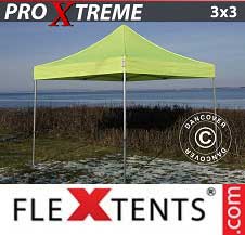 Pikateltta FleXtents Pro Xtreme 3x3m Neonkeltainen/Vihreä