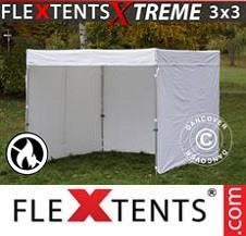 Pikateltta FleXtents Pro Xtreme 3x3m, Valkoinen,...