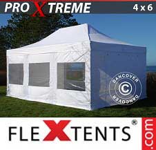 Pikateltta FleXtents Pro Xtreme 4x6m Valkoinen, sis. 8 sivuseinää